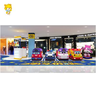 China Amusement Park Superb Indoor Educational Kids Driving School Wing Theme Automobile Traffic Town Fiberglass Driving School for sale