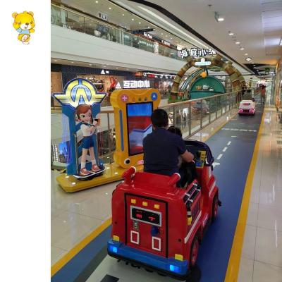 China Fiberglass Kids Electric Ride On Children Car Amusement Park Traffic City Project For Children To Ride Driving School Car for sale