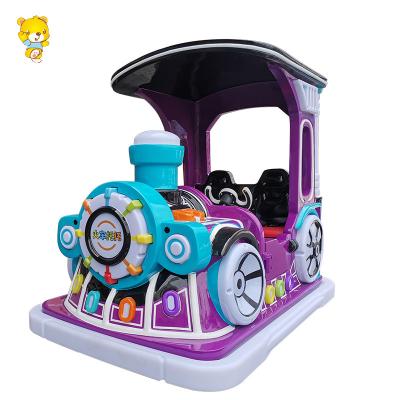 China Commercial Automatic Mall Battery Child Ride Radar Alert Stop Call Train Amusement Ride With Roof Bumper Car for sale