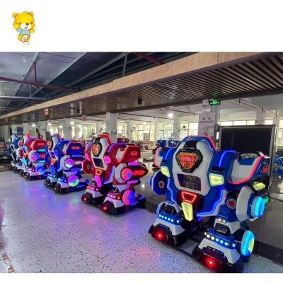 China Mall Battery Operate 360 ​​Degree Radar Warning Electric Robot Robot Warrior Robot Shoot Battle Walking King for sale