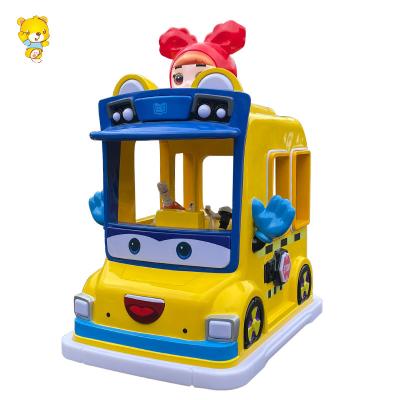 China Shopping Mall Go Go School Bus Series Amazon Hot Sale Colorful LED Light Children For Kids Bumper Cars For Shopping Mall for sale