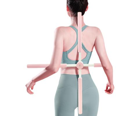 China High Quality Adjustable Yoga Correct Cross Stick Corrector Hunchback Stick Shoulder Yoga Erercise Bare Back Hunchback Training Stick for sale