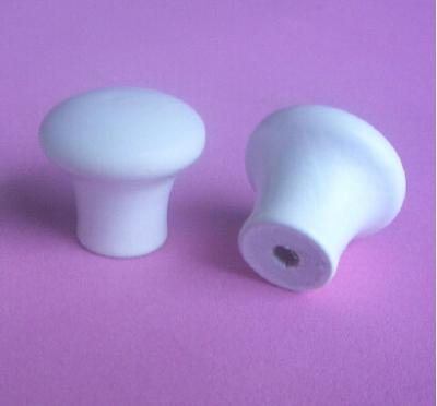 China white painted wood knobs 20mm mini Wood Cabinet pull Drawer Knobs for sale