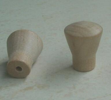 China natual wood knobs horn shaped Wood Cabinet pull Drawer Knobs for sale