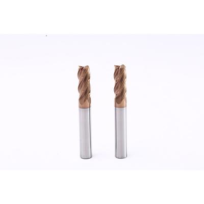 China Good Quality Carbide CNC End Mill Carbide 4 Flute Cutter HRC60 Tungsten Steel Machining Cutting Tool for sale