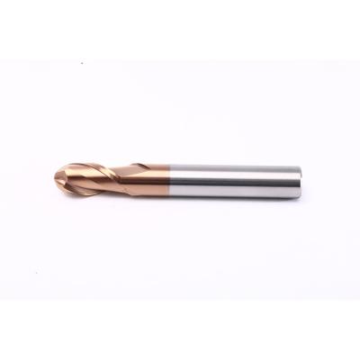 China High Quality Bronze Ballnose Endmill of Carbide Ball Nose End Mill Carbide Milling Cutter 2 Flute for sale