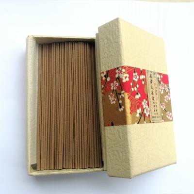 China Chinese Natural Sandalwood Incense Bambooless Inceienso Japanese Edge Gift Set Box Sandalwood Incense Sticks for sale