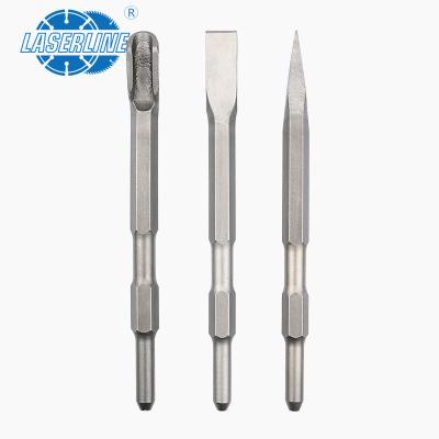 China Masonry Working Hot Sale Good Quality With Pneumatic Favorable Price 40Cr Flat Point Or Air Hammer Hex Shank Chisel for sale