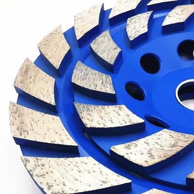 China Aluminum Diamond Cup Wheel Segment Grinding Wheel Turbo Segment Grinding Floor Grinding Concrete Diamond Cup Grinding Wheels for sale