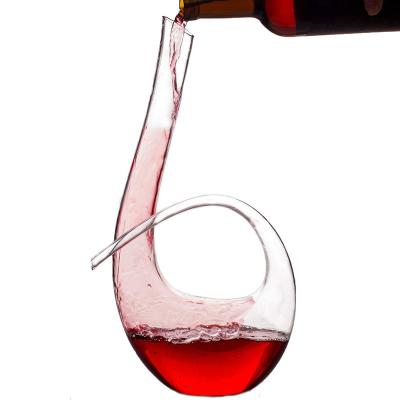 China Wholesale High Quality Food Grade Red Wine Whiskey Revolving Glass Decanter for sale