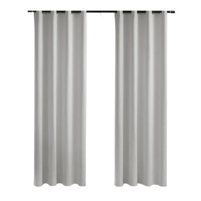 China Diaphragmation Linen Textured Curtain For Living Room Bedroom Curtain Tarnish Thermal Insulated Curtain Grayish Beige High Quality for sale