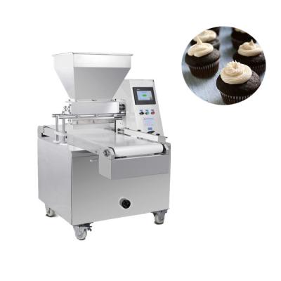 China Automatic Bakery PLC Controller Cupcake Depositor Puff Cake Making Machine for sale