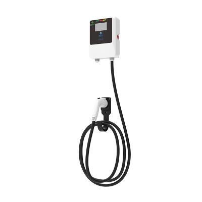 China Wallbox 7KW AC Level 2 Charging Station EV Wall Charger 32A UV Protection Design for sale