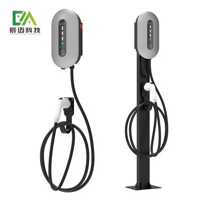 China LCD Display EV Wallbox Charger Station Three Phases AC400V Tesla Ev Charging Station for sale