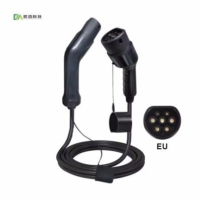 China IP55 Electric EV Charger Plug Type 2 To Type 2 Charging Cable 32A 7Kw for sale