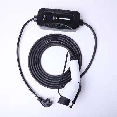 China Level 110V 220V AC Type 1 16A EV Home Charger Portable For Electric Car Charging for sale