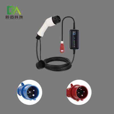 China Mckee EV Portable Electric Vehicle Charger 3 Phase Type 2 Car Charging Connector for sale