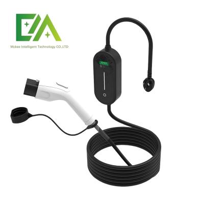 China Home Ev Car Accessories Mobile Type 2 Electric Car Ev Charger 32A 7Kw Level 2 Portable Charger for sale