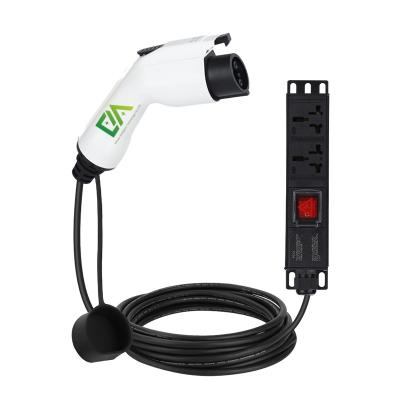 China Outdoor 16A Electric Vehicle Discharge Power Socket Strip Plug NEV Parts & Accessories For EV Discharge Gun for sale