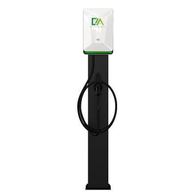 China Pearl White Home / Commercial Column Electric Vehicle Charging Pile 7KW 22KW 32A for sale