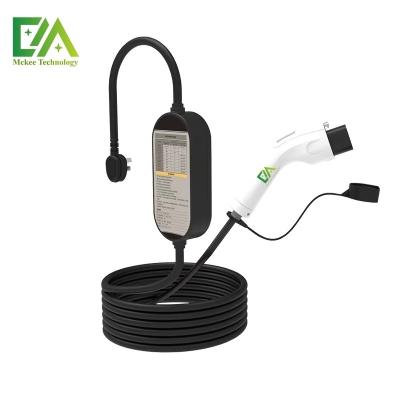 China 32A 7Kw Household Electric Car Portable Charger Electric Car Accessories Mobile Type 2 Electric Car Charger for sale