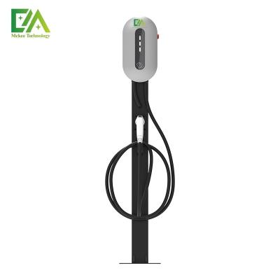 China Angel Series Silver Angel 7KW/11KW/22KW Vertical Electric Vehicle AC Charging Pile For Household Commercial Use for sale