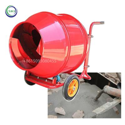 China Building Material Stores Small Portable Electric Hormigonera Concrete Mixer Machine With Lift Price for sale