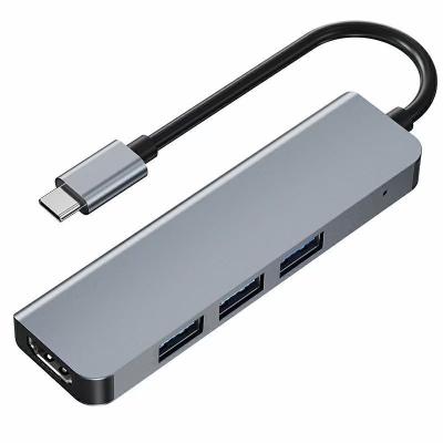 China FOR laptop spend ports type c 4 in 1 adapter with usb 3.1 multi-port 4 in-1 usb-c hub 4 in 1 usb sculpin for sale