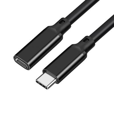 China 4K 60Hz 10Gbps Usb3.1 Gen2 Female Cell Phone Extension 100W Charging Usb Tipo C 10Gbps Data Transfer Cable PD Type C Cable for sale