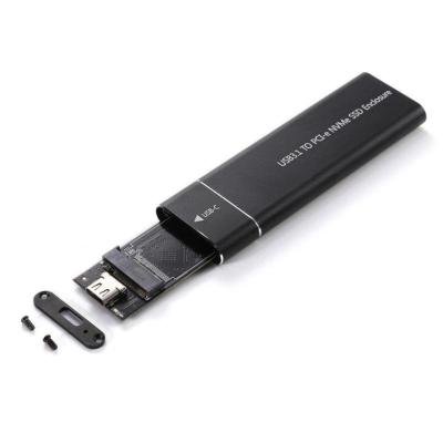 China Support nvme m.2 SSD USB3.1 Gen2 Type C 10Gbps 2230 2242 2260 2280 M2 External Enclosure Ssd Enclosure Usb 40 M2 Nvme SSD Dual Protocol M2 for sale