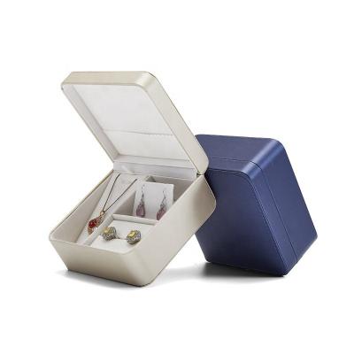 China Wholesale Brown Jewelry Package Box Seashell Jewelry Box Double Ring Box for sale