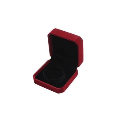 China Luxury Vintage Velvet Jewelry Box Red Ribbon Jewelry Packaging Box Bracelet Packing Case for sale