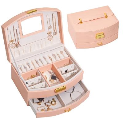 China High End Multifunctional Drawer Jewelry Box Large Capacity Jewelry Storage Box for sale