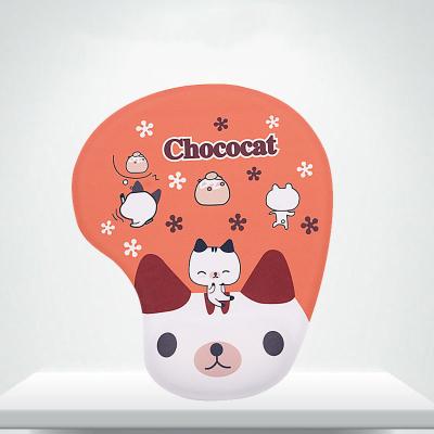 China Comfortable Cute 3D Pet Wrist Mouse Pad With Customizable Logo And Colors 3 Mouse Pads for sale