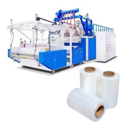 China Wrapping Fully Automatic High-speed Wrapper Cast Stretch Film Food Film Wrapping Machine for sale