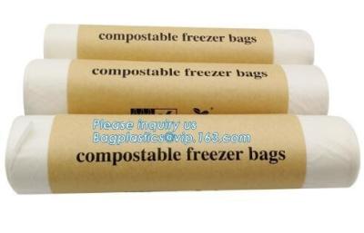 China 100% Biodegradable Pla Bin Bag/compostable Garbage Bag Rolls/cornstarched Bag, compostable and boidegradable Zip lockk pla for sale