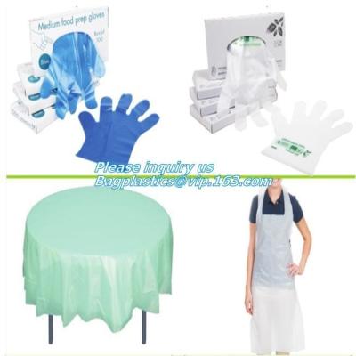 China medical compostable disposable plastic gloves, biodegradable and compostable gloves vinyl, Disposable Polyethylene PE Gl for sale