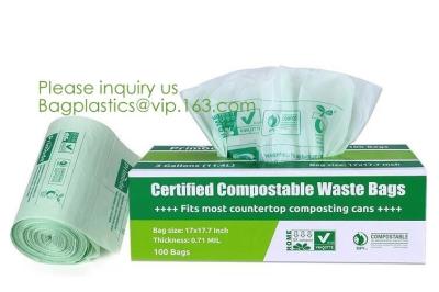 China Hospital Medical Custom Printed Plastic Scented Compostable Bio Degradable Garbage Bags With Logo,bagease bagplastics for sale