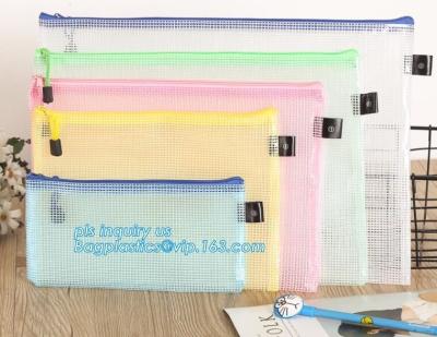 China Mesh Bag File Document Bag PVC File Folder Stationery Filing Production School Office Supply-in File Folder from Office for sale