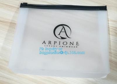 China PET LD PE plastic pouch Slider zipper bag, Slider Zipper PVC Bag For Stationary, customized size and design PE plastic s for sale