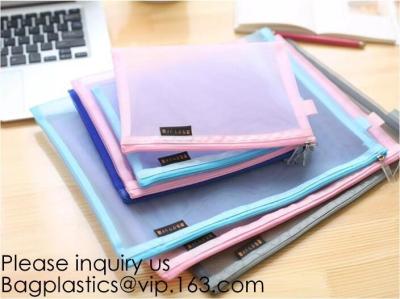 China School Multiple Waterproof Zipper Stationery Bag,Accessories Student Stationery Waterproof Pencil Bag, bagease, bagplast for sale