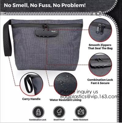 China Smell Proof Bag Premium Odor Proof Container/Carbon Lined Pouch Locks In Scents And Smelly Odor Great For Home Or Travel for sale