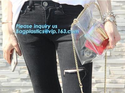 China Sling Shoulder Clear PVC Crossbody Bag, PVC hand bag Asia Ladies Shoulder Bag, Shoulder Tote Pouch Clear PVC Beach Bag W for sale