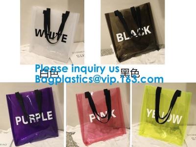 China Custom Fashion New Design Women Hologram Handbag Jelly Pvc Clear Shoulder Bag Iridescent Tote Bag for sale