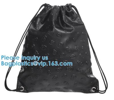 China Drawstring Leather Pu Backpack PU Hologram Drawstring Bag,cosmetics, promotion, shopping, supermarkets, gifts, apparel for sale