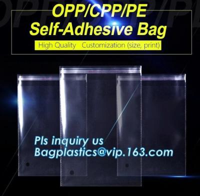 China CPP/PET Plastic Cellophane Packaging Bags for Clothes,Biodegradable OPP CPP Cheap Plastic Garment Bags bagease bagplasti for sale