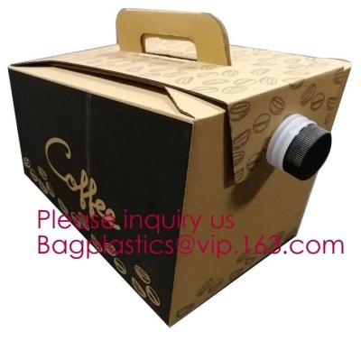 China 2L/3L/5L Disposable Coffee Bag In Box With Valve Coffee Box Dispenser Bag In Box Bags, Wine Carriers, Juice Beverage Bag for sale