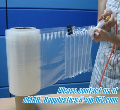 China OEM/ODM China Plastic Bubble Cushion Wrap Air Bubble Film Packaging For Protective Air Column Pillow Air Cushion, bageas for sale