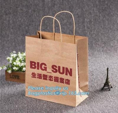 China White Carrier Bags with Flat Handles,Wholesale Toy Washable Kraft Craft Paper Storage Bag,printed pink paper shopping gi for sale