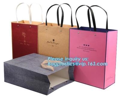 China Fancy Customized 2 Colors Printed Luxury Paper Shopping Bag With Twisted Paper Handle,Shopping Bag with Logo Cheap Price for sale